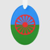 Drapeau tzigane romani (dos)