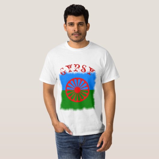 Drapeau tzigane T-Shirt (Devant entier)