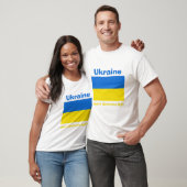 Drapeau Ukraine + Carte + T-shirt Texte (Unisexe)