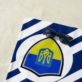 Drapeau ukrainien armes serviette de plage (En situation)