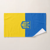 Drapeau ukrainien Armoiries (Serviette à main)