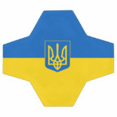 Drapeau ukrainien - Armoiries (Plat)