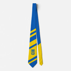 Drapeau ukrainien. Armoiries. Cravate Truzyb