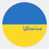Drapeau ukrainien & Autocollants Ukraine / sports (Devant)
