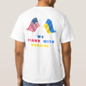 Drapeau Ukrainien Avec L'Ukraine T-Shirt USA (Dos)