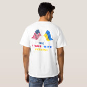 Drapeau Ukrainien Avec L'Ukraine T-Shirt USA (Dos entier)