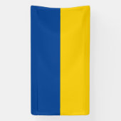 Drapeau ukrainien de l'Ukraine bannière personnali (Verticale)