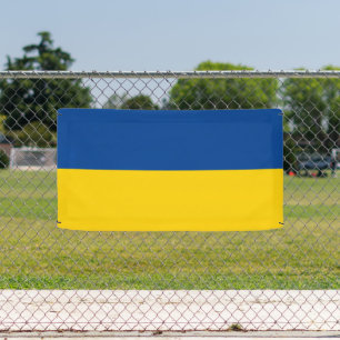Drapeau ukrainien de l'Ukraine bannière personnali
