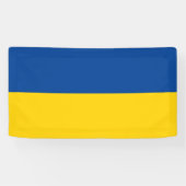 Drapeau ukrainien de l'Ukraine bannière personnali (Horizontal)