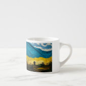 Drapeau ukrainien de Vincent van Gogh Espresso Mug (Droite)