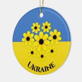 Drapeau ukrainien Design ornement en céramique (Gauche)