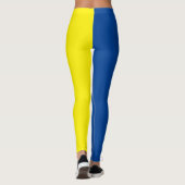 Drapeau ukrainien jaune bleu leggings (Dos)