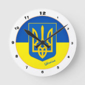 Drapeau ukrainien moderne & horloges ukrainiennes (Recto)