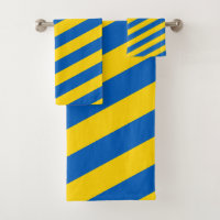 Drapeau ukrainien & serviette Ukraine, fans de voy