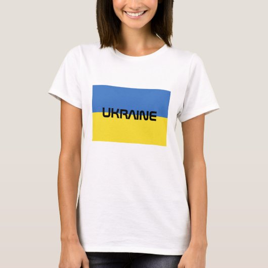 drapeau ukrainien T-shirt (Devant)