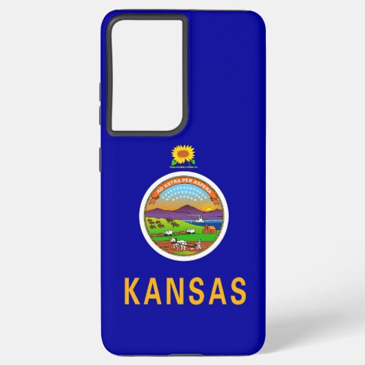 Drapeau ultra Coque Samsung Galaxy S21 du Kansas (Verso)