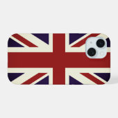 drapeau Union Jack anglais iPhone 15 coque (Verso Horizontal)