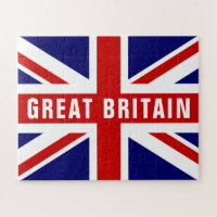 Drapeau Union Jack britannique puzzle personnalisé