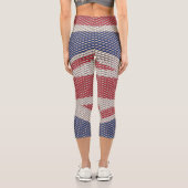 Drapeau Union Jack Motif de pêche Capri Leggings (Verso)
