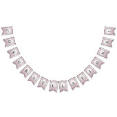 Drapeau unique rose floral (Tout)