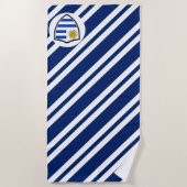 Drapeau uruguayen serviette de plage (Devant)