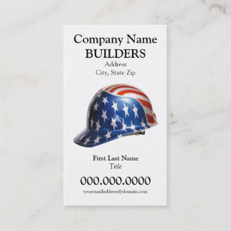 Drapeau US Construction Casquette dur Carte Goudy 