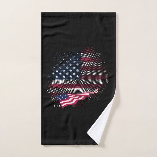 Drapeau USA (Serviette à main)