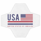 Drapeau USA et code ISO Alpha-3 Design (Plat)