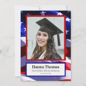 Drapeau USA - Faire-part photo (Devant)