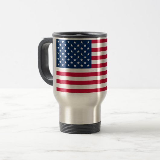 Drapeau USA - Mug - Patriotique (Devant gauche)