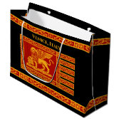 Drapeau vénitien Grand sac cadeau (Devant Angle)