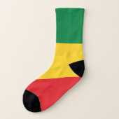 Drapeau vert, or (jaune) et rouge (Gauche - extérieur)