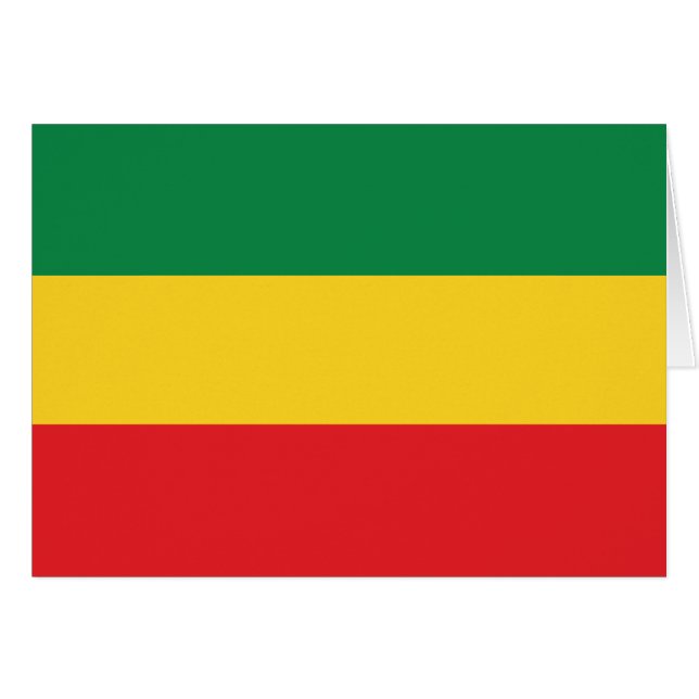 Drapeau vert, or (jaune) et rouge (Devant horizontal)