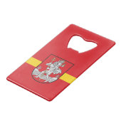 Drapeau Vilnius, Lituanie Carte de crédit bouteill (Devant Angle)