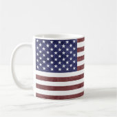 Drapeau vintage américain café Mug (Gauche)