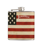 Drapeau Vintage américain Flacon personnalisé (Devant)