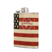 Drapeau Vintage américain Flacon personnalisé (Gauche)