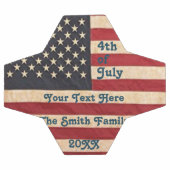 Drapeau vintage américain Patiné (Plat)