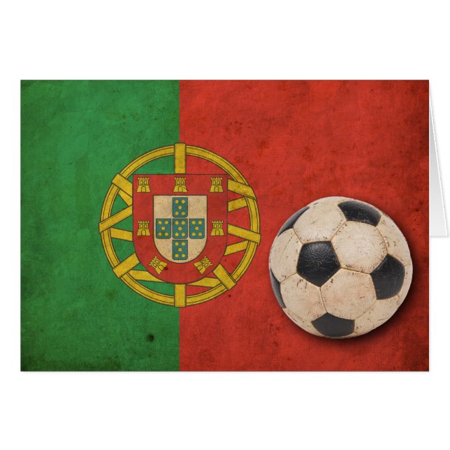 Drapeau vintage du Portugal (Devant horizontal)