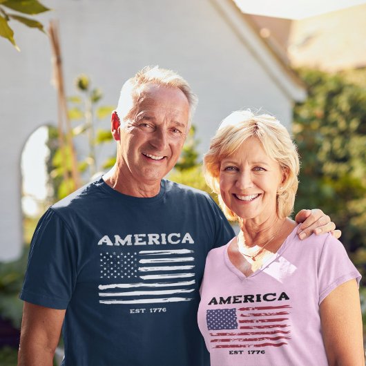 Drapeau Vintage patriotique T-shirt