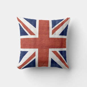 Drapeau vintage Royaume-Uni Coussin #2