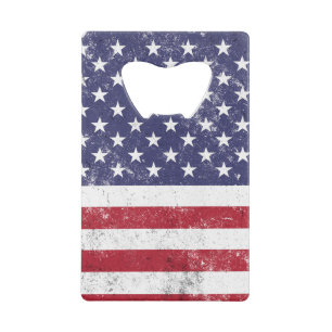 Drapeau vintage USA Patriotique Américain Rouge Bl