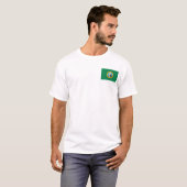 Drapeau Washington + T-shirt Carte (Devant entier)