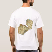 Drapeau Zambie + Carte + T-shirt Texte (Dos)