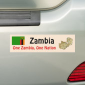 Drapeau Zambie + Sticker pare-chocs (En voiture)