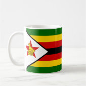 Drapeau Zimbabwe Céramique café Mug (Gauche)