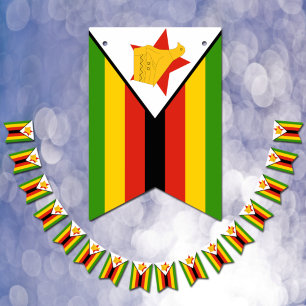 Drapeau zimbabwéen et fêtes zimbabwéennes Bannière