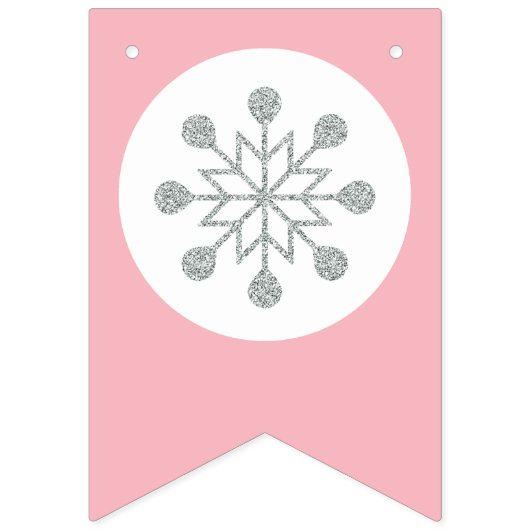 Drapeaux à bascule en Baby shower rose - Fille Béb (Deuxième drapeau)