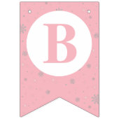 Drapeaux à bascule en Baby shower rose - Fille Béb (Troisième drapeau)