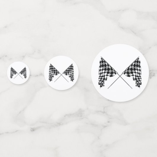 Drapeaux À damiers Confetti (Devant)